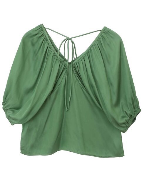 Top Marion vert foncé