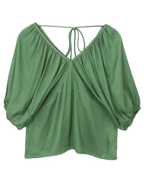 Top Marion vert foncé