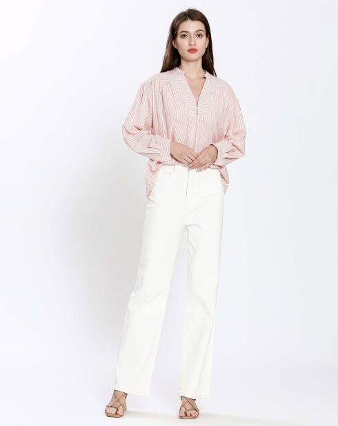 Top en Coton & Lin Alba rose