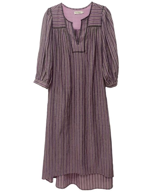 Robe en Coton & Lin Diane violette