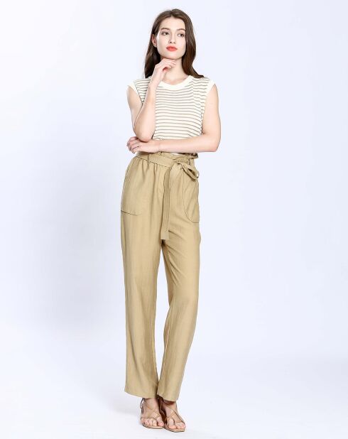 Pantalon Margaux beige