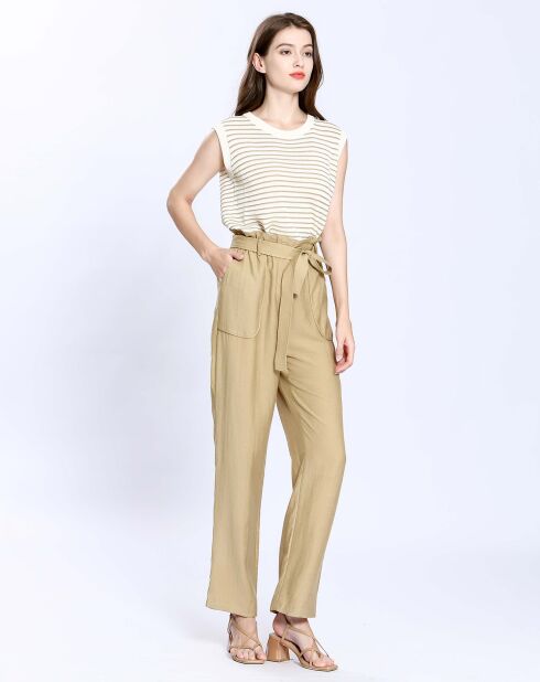 Pantalon Margaux beige