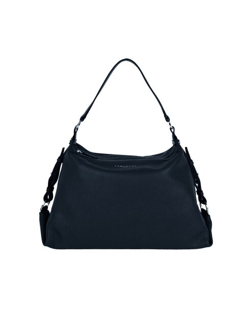 Sac porté épaule en cuir Naturel Marine - 50x15x25 cm