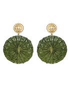 Boucles d'oreilles Cosmos S kaki
