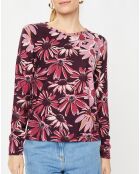 T-Shirt 100% Laine burgundy