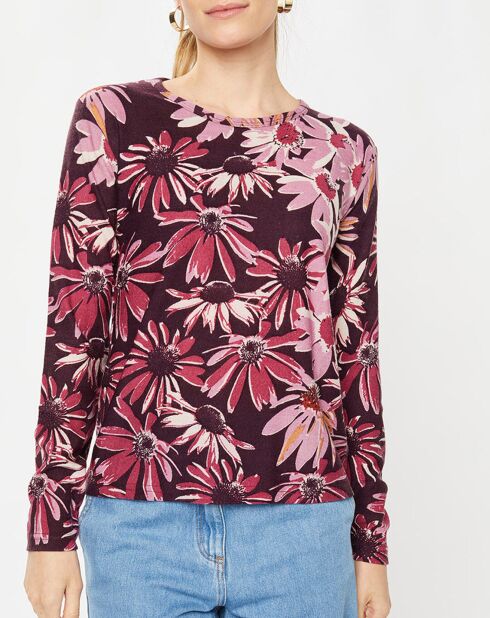 T-Shirt 100% Laine burgundy