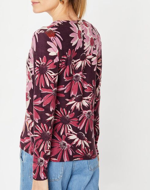 T-Shirt 100% Laine burgundy