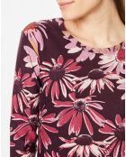 T-Shirt 100% Laine burgundy