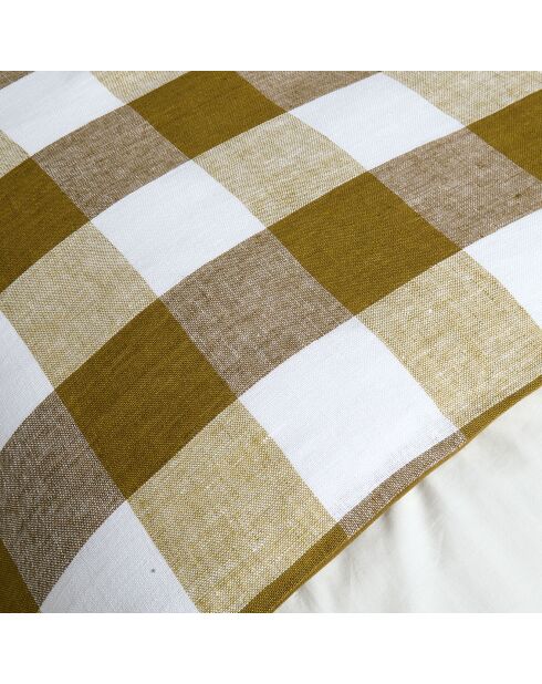 Housse d'edredon 100% Lin Palma citrus - 85x200 cm