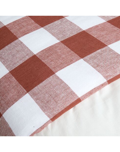 Housse d'edredon 100% Lin Palma brique - 85x200 cm