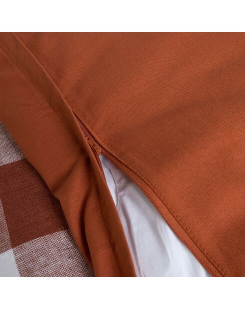 Housse d'edredon 100% Lin Palma brique - 85x200 cm