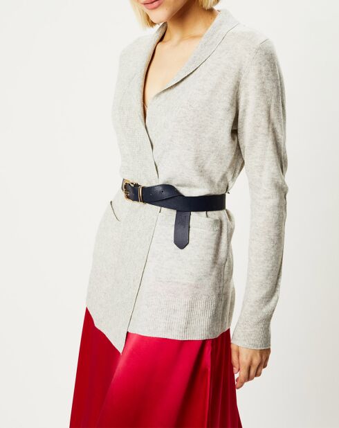 Gilet 100% Cachemire Malin gris