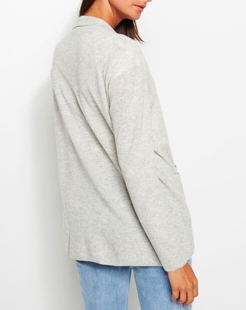 Gilet 100% Cachemire Malin gris