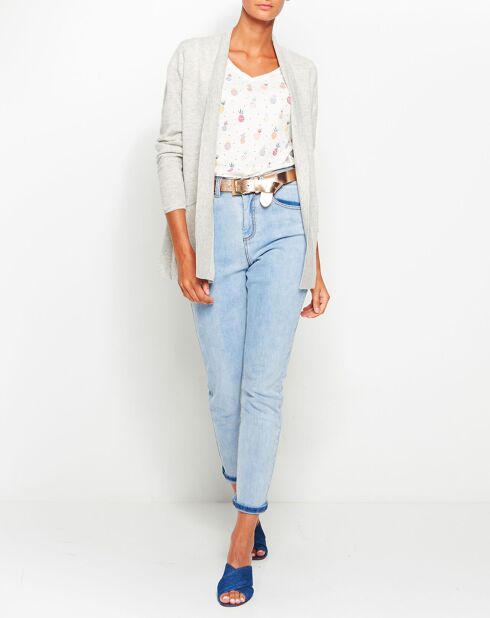 Gilet 100% Cachemire Malin gris