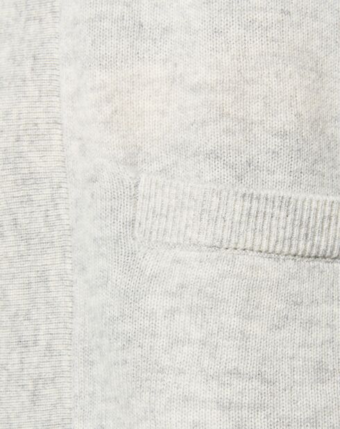 Gilet 100% Cachemire Malin gris