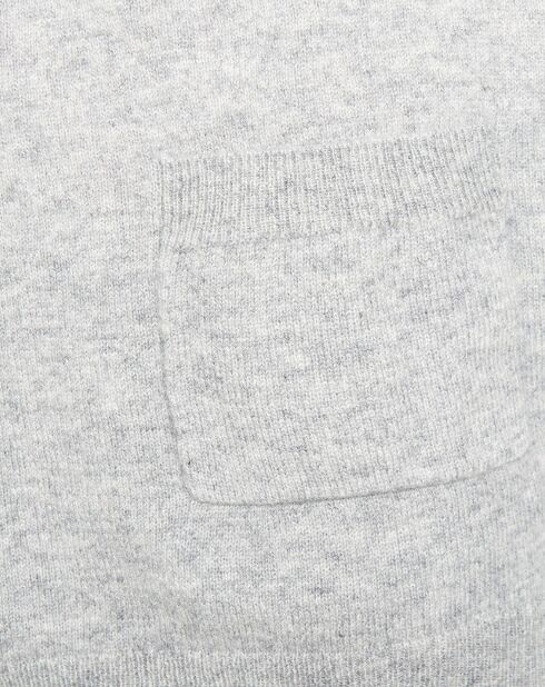 Gilet 100% Cachemire Mesar gris