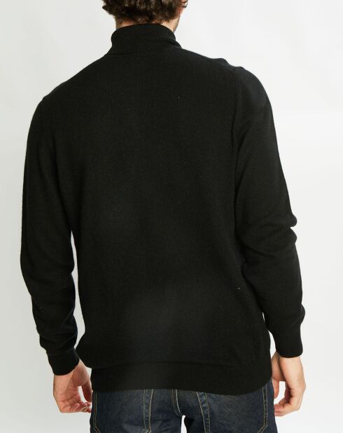 Pull 100% Cachemire Zerol col roulé noir