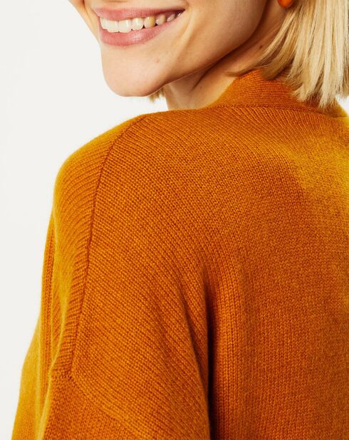 Gilet 100% Cachemire Dira orange