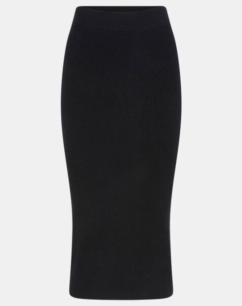 Jupe crayon en Laine & Cachemire mélangés Soris noire
