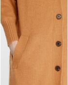 Gilet extra long en Laine & Cachemire Scene camel