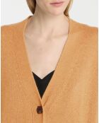 Gilet extra long en Laine & Cachemire Scene camel