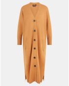 Gilet extra long en Laine & Cachemire Scene camel