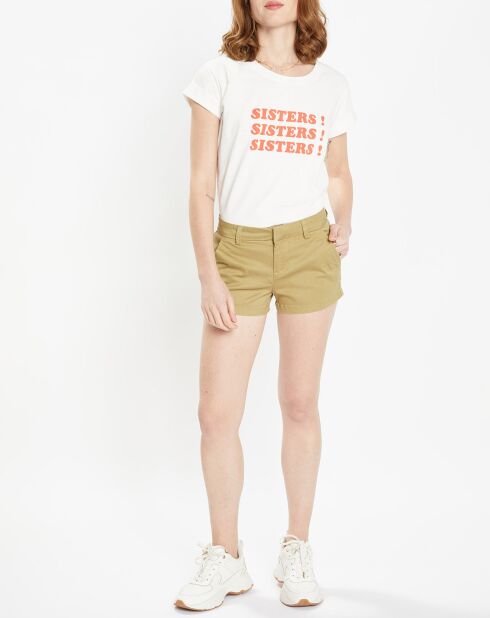 Khakifarbene Galk-Shorts