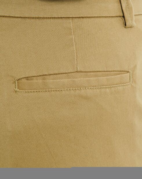 Khakifarbene Galk-Shorts
