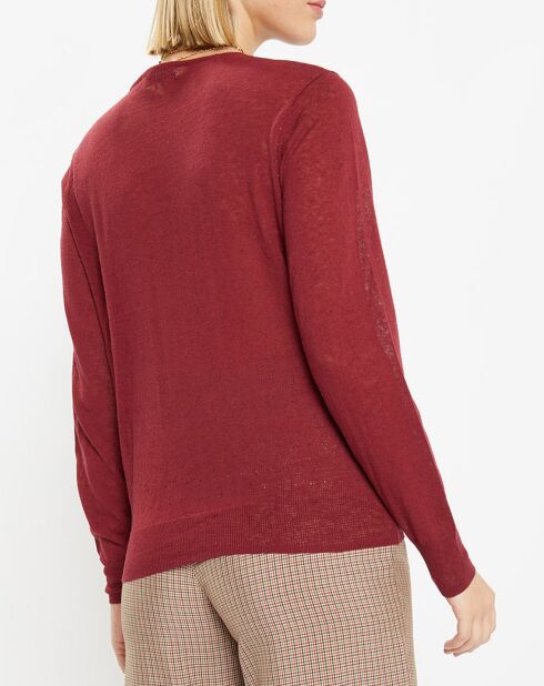 Cardigan  Saywho rouge foncé