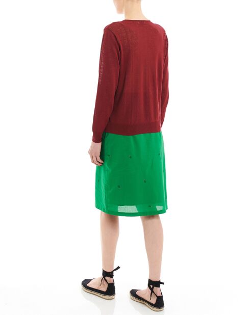 Cardigan  Saywho rouge foncé