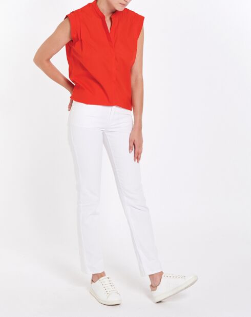 Chemise en Coton sans manches Dad rouge