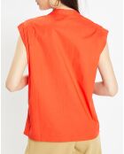 Chemise en Coton sans manches Dad rouge