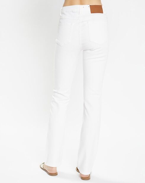 Jeans bianchi lregolari in cotone biologico
