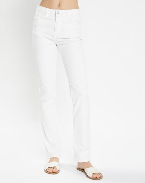 Jeans bianchi lregolari in cotone biologico