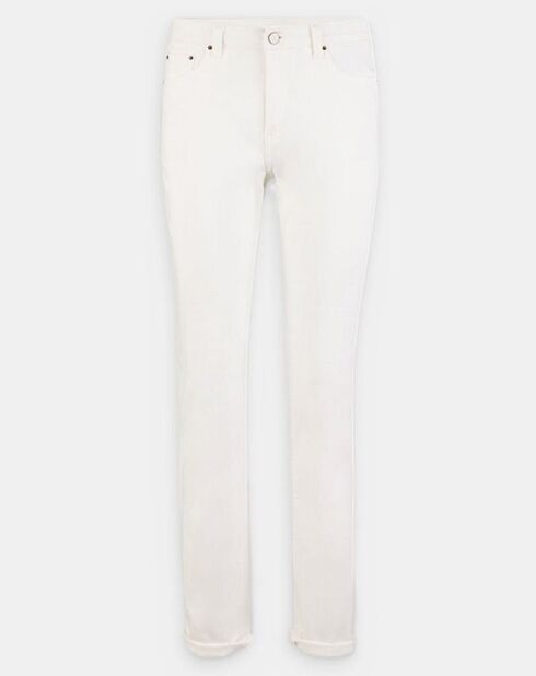 Jeans bianchi lregolari in cotone biologico
