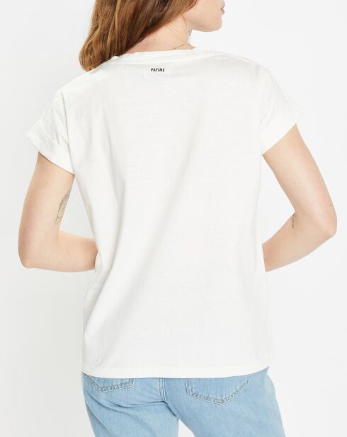 T-Shirt en Coton Bio Sisters blanc