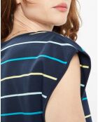 T-Shirt en Coton Fidela à rayures  bleu marine