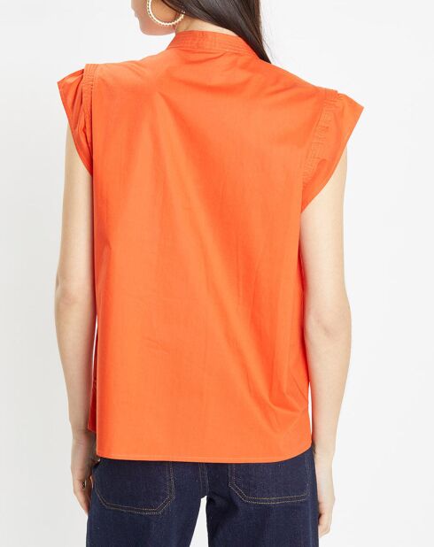 MC orange Baumwollbluse