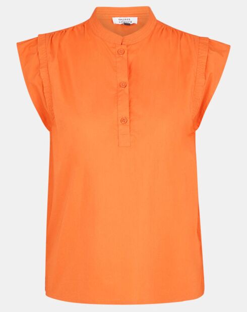 MC orange Baumwollbluse