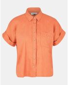 Chemise en 100% Lin lavé Gringo rouille