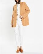 Veste blazer à teneur en Lin Luciole camel