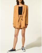 Veste blazer à teneur en Lin Luciole camel