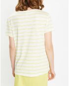 T-Shirt en Coton Bio mélangé Noris Flamme blanc/vert