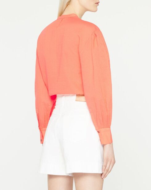 Hemd Laurie aus Bio-Baumwolle locker orange