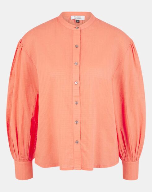 Hemd Laurie aus Bio-Baumwolle locker orange