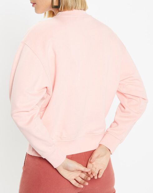 Sweat court en Coton bio molletonné Billie rose