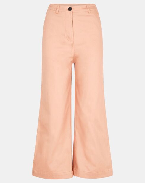 7/8-Hose aus Bio-Baumwolltwill Clément pfirsichrosa