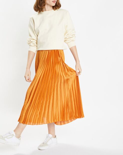 Sweat en Coton molleton biologique Lou écru