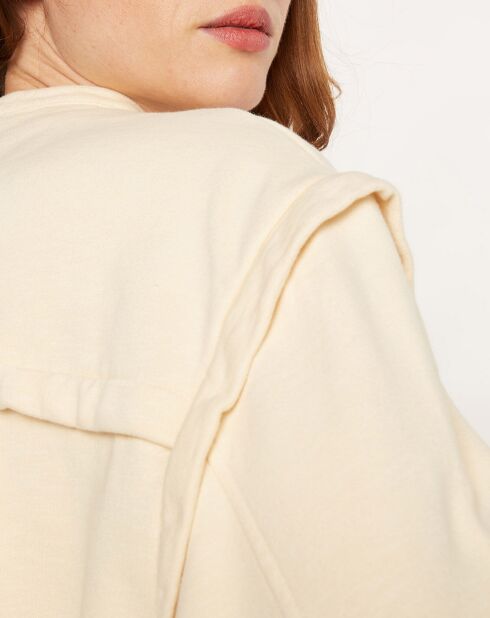 Chaqueta corta Léonor de algodón crudo