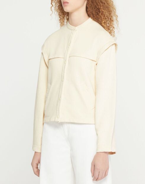 Chaqueta corta Léonor de algodón crudo